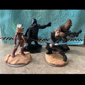 Disney Infinity Star Wars (5) Figures 3.0, + Plus Cards